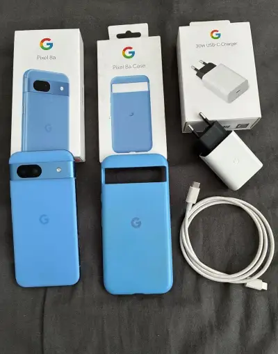 Google Pixel 8a 128GB Bay + Google púzdro + Google nabíjačka