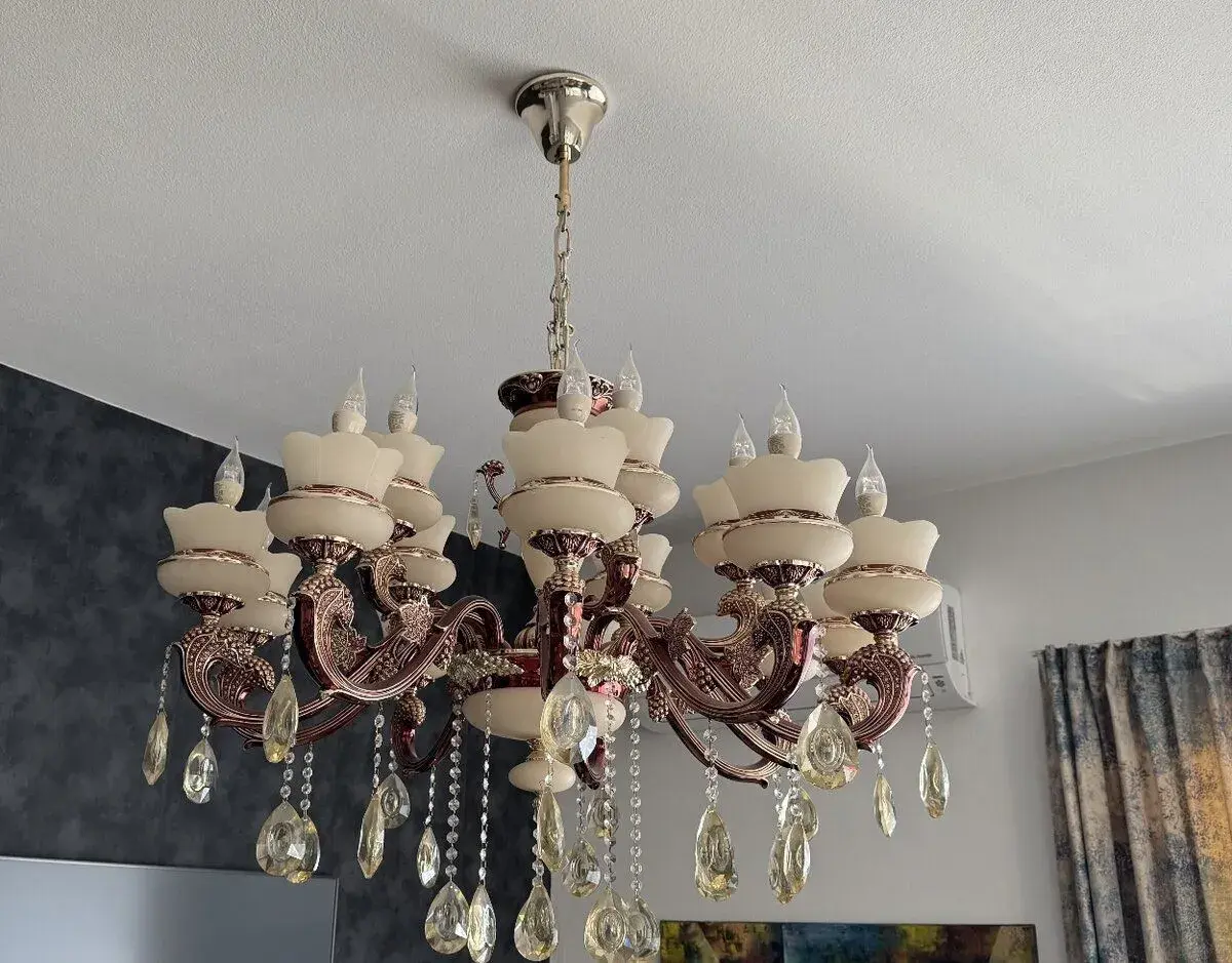 Luxusný neoklasický luster – 15 ramien