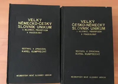 Česko-nemecký slovník, dva diely