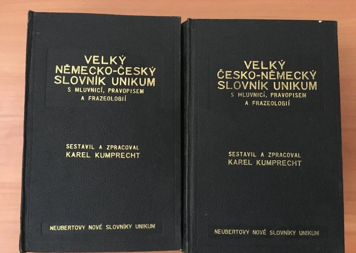 Česko-nemecký slovník, dva diely