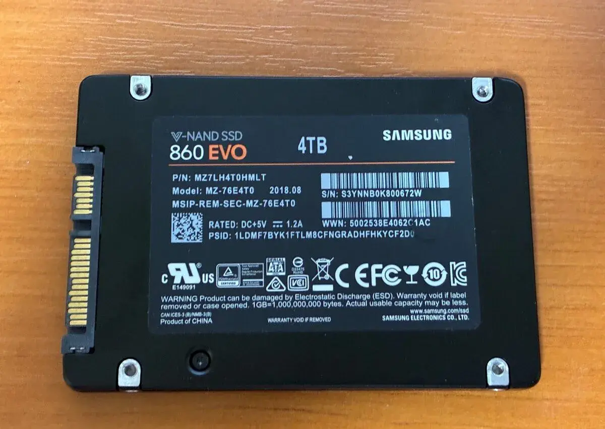 SSD Samsung 860 EVO 4TB