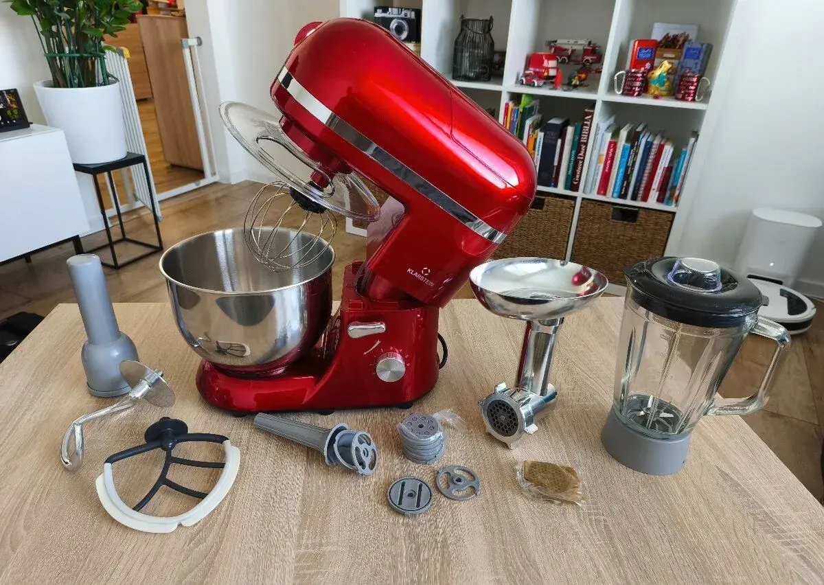 Kuchynský robot Lucia 1800 W, 5 l - červený