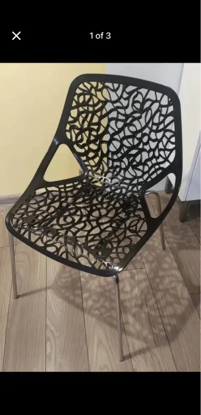 Stolicka plast chrom