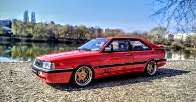 Upraveny model Audi Coupe GT tuning v mierke 1:18