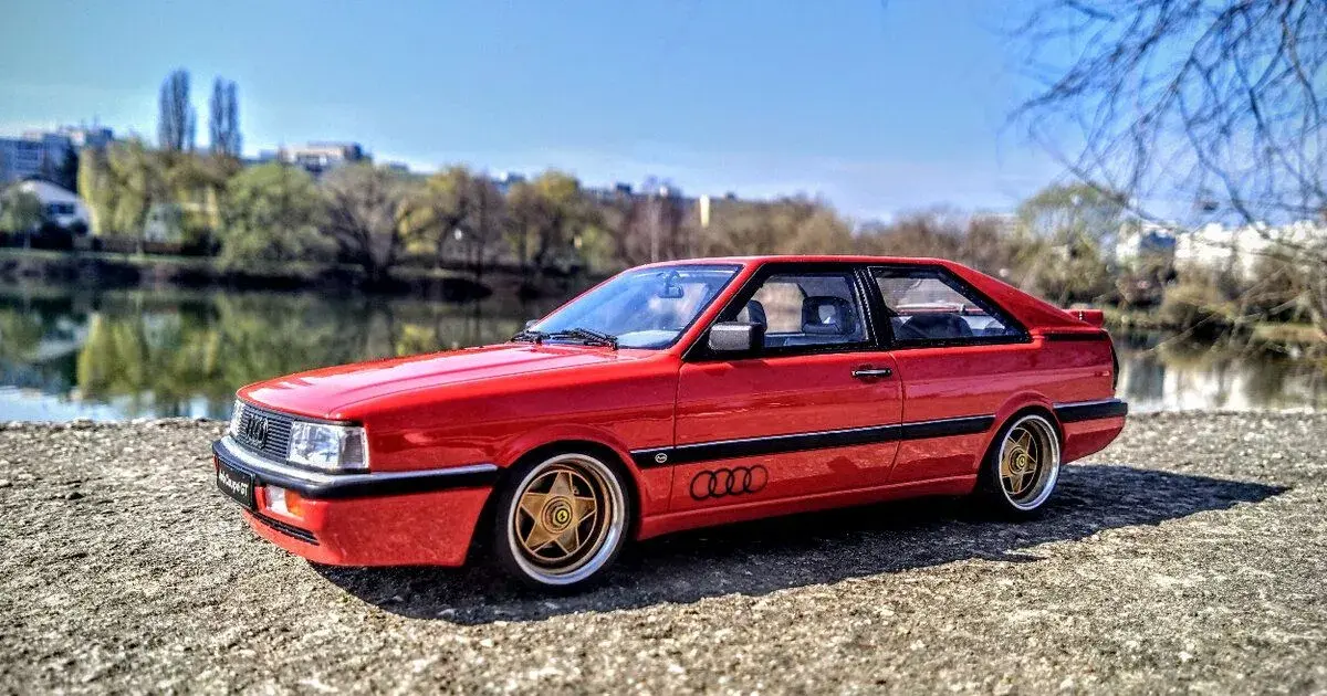 Upraveny model Audi Coupe GT tuning v mierke 1:18