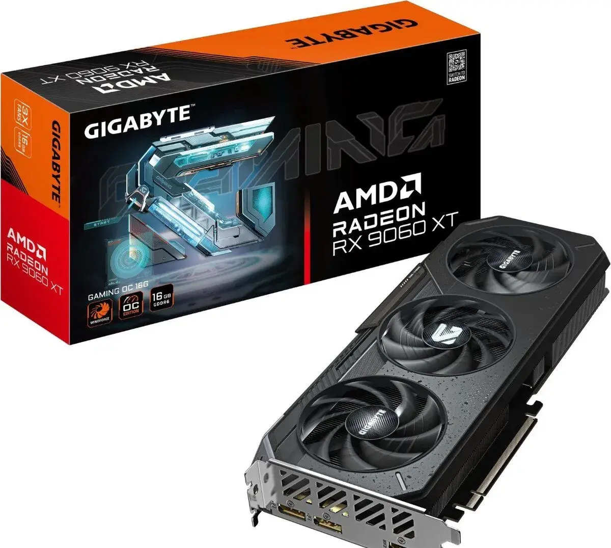 GIGABYTE Radeon RX 9060 XT GAMING OC 16G