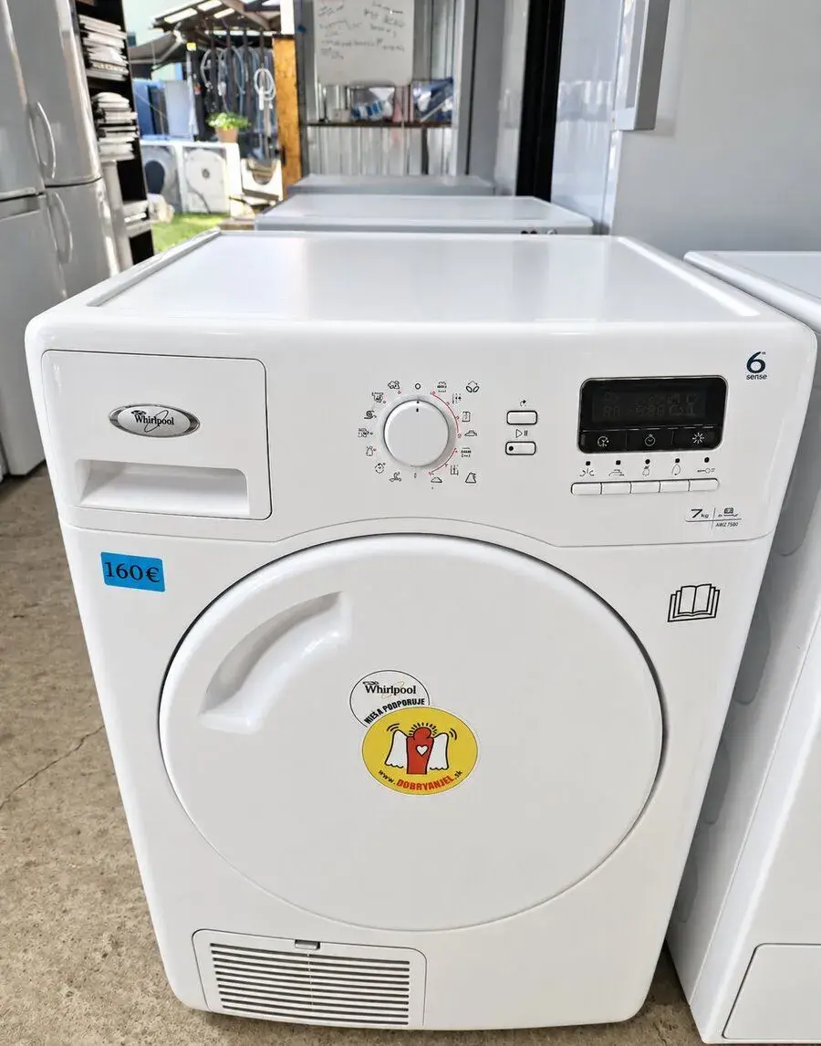 🔷️ Sušička whirlpool 7kg 6.sense
