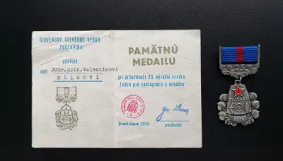 Pamätná medaila k 25. výročiu Zväzarmu