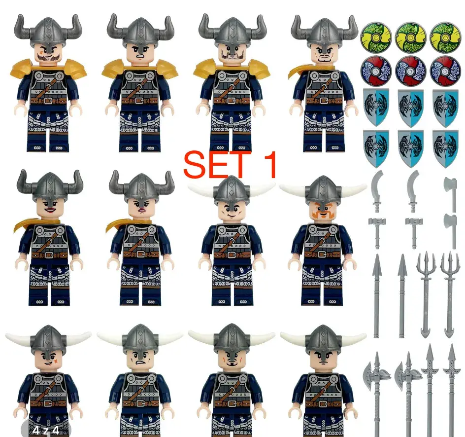 Rôzne sety Vikingov + NAPOLEON - typ lego - nové