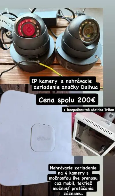 IP kamery s príslušenstvom