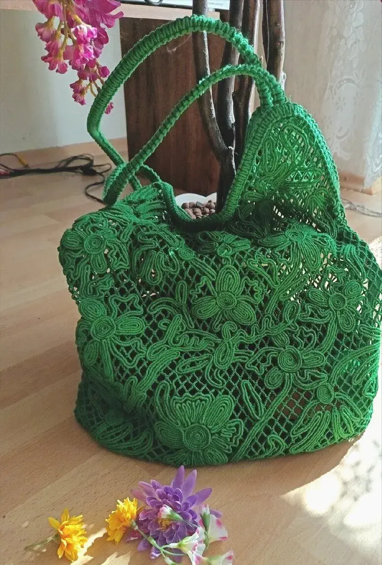 Desigual prekrásna pletená taška