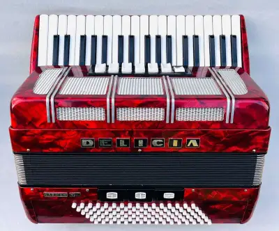 Akordeón Delicia Carmen XII- 96 BASOVÝ - výborný stav