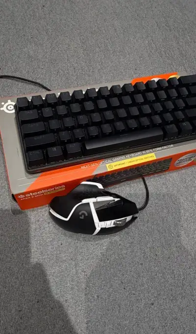 Steelseries keyboard and logitech G502 SE HERO