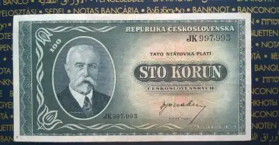 100Kčs 1945 londýnska emisia