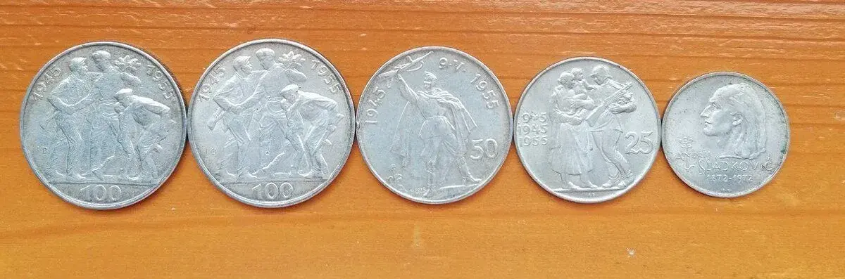 Mince pamätné 1955,1972,1986