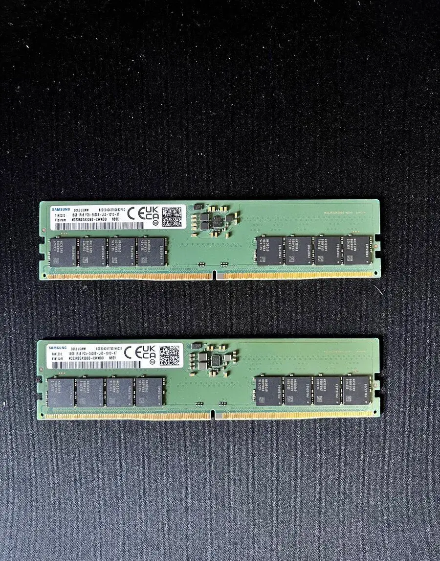 2x16gb Samsung DDR5 5600 MHz