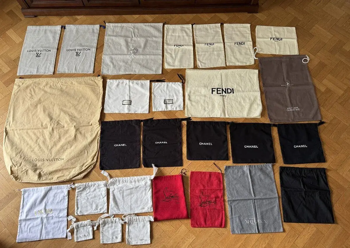 SET originál dustbag roznych luxusných značiek Louis Vuitton