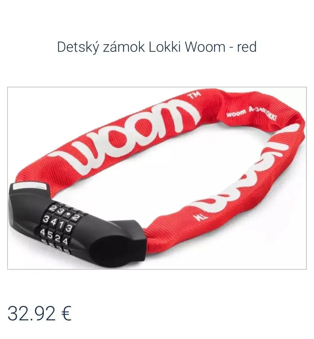 Zámok na bicykel WOOM