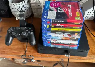 Playstation Slim PS4 s 9 hrami káble stojan na ovladače Driv