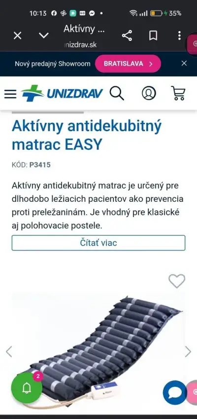 Nahradny matrac nafukovaci EASY Unizdrav