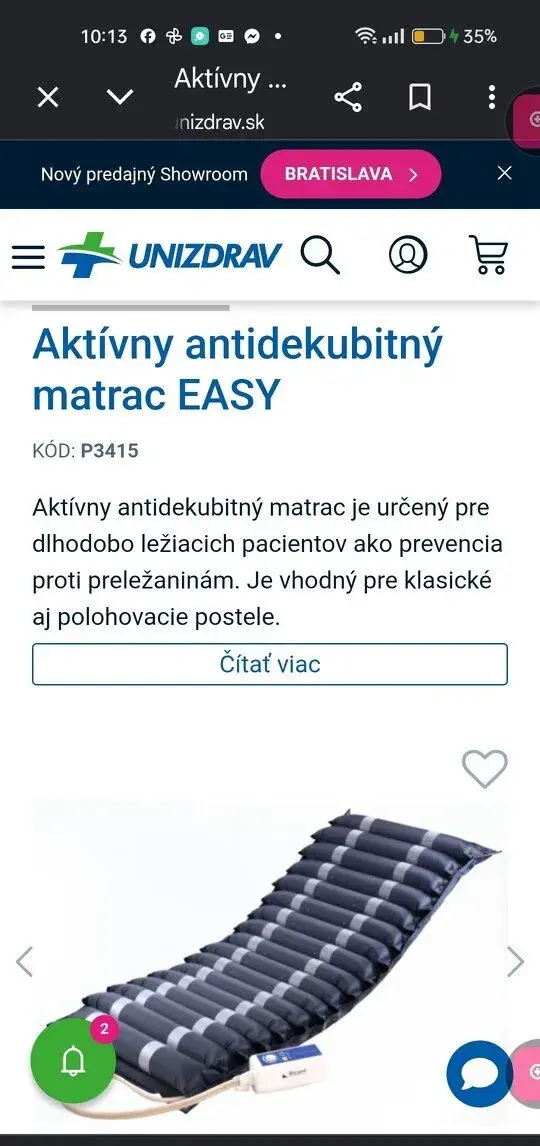 Nahradny matrac nafukovaci EASY Unizdrav
