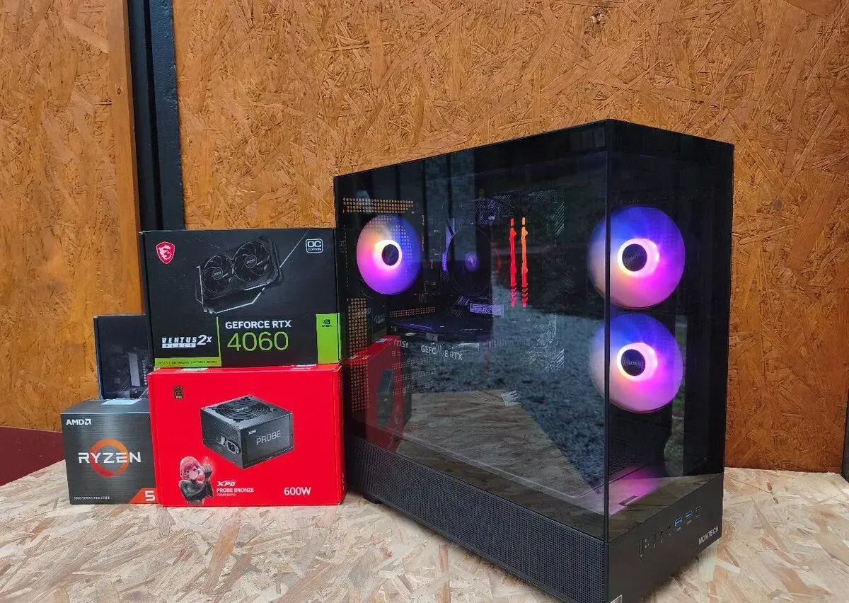 HERNÝ PC Ryzen 5 5500 | 16GB | 512GB NVMe | RTX 4060