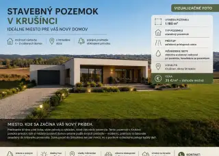 STAVEBNÝ POZEMOK V KRUŠINCI – MIESTO, KDE SA ZAČÍNA NOVÝ PRÍ