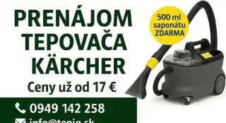 Prenájom tepovača KARCHER Bratislava