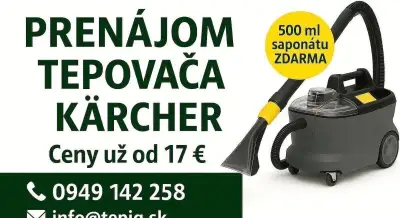 Prenájom tepovača KARCHER Bratislava