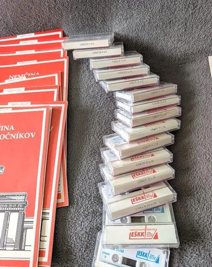 Retro kurz nemčiny EŠKK – učebnice, audiokazety a čas