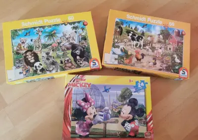 Detské puzzle 3ks