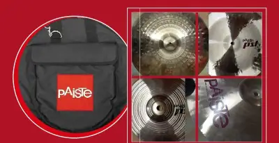 🔴 Sada Paiste 3000 / PST 7 / PST 5 s púzdrom Paiste.