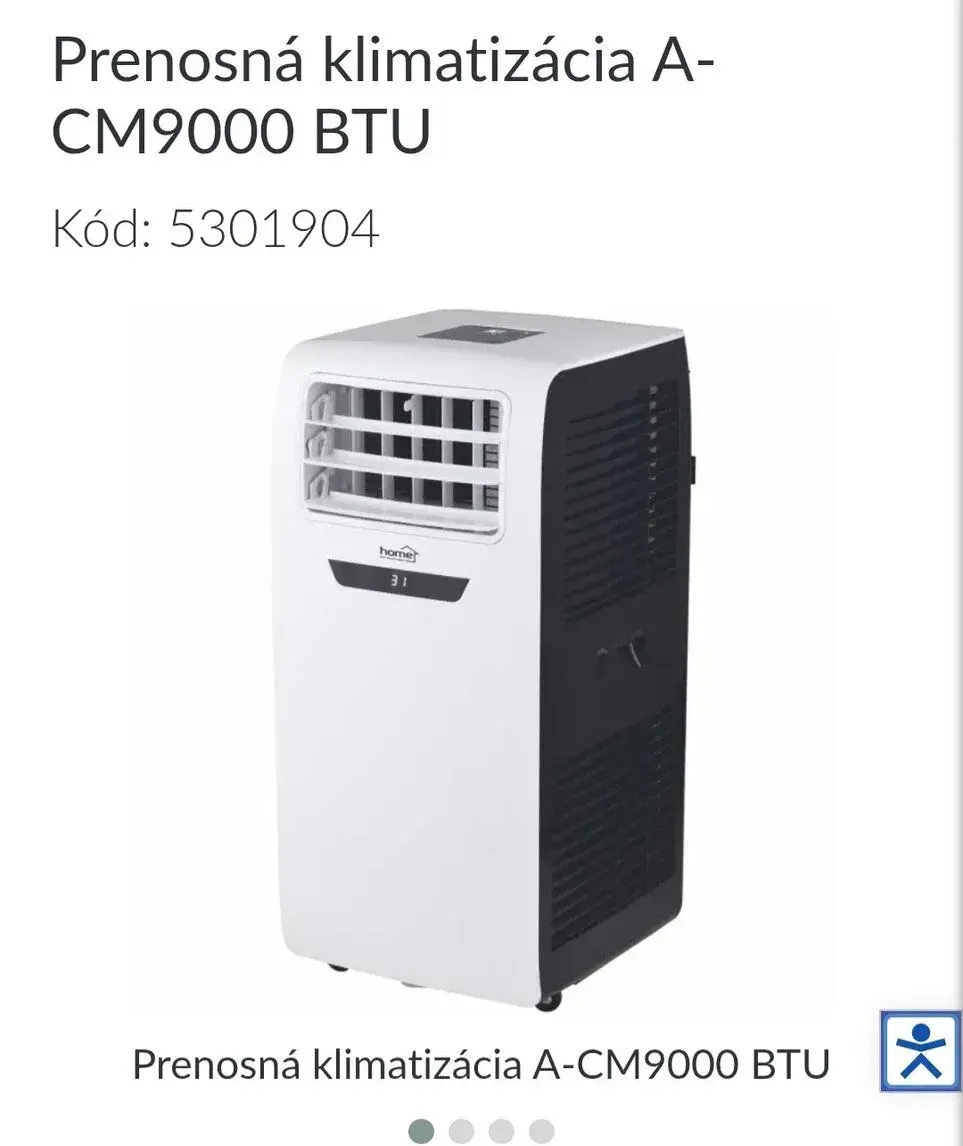Mobilná klimatizácia HOME 9000 BTU