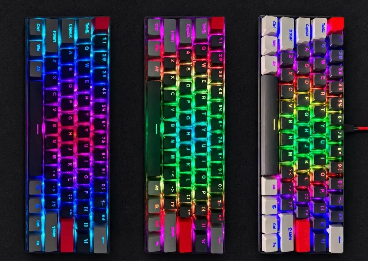 Herná klávesnica 🎮 Yenkee YKB 3600US Atom – 60% klavesnica