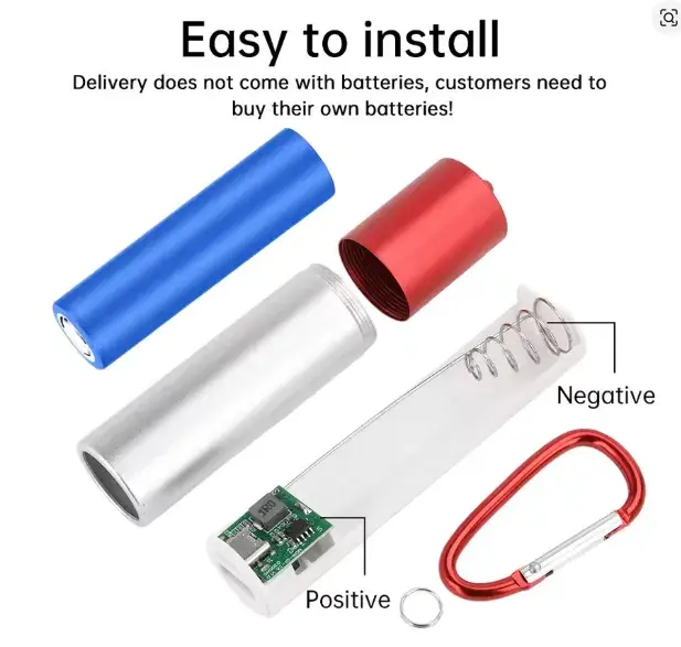 powerbank púzdro pre 1x 18650/21700 batériu
