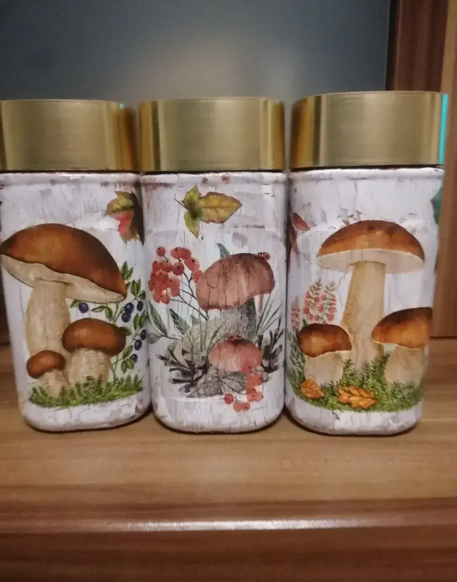 Fľašky na huby-sušené