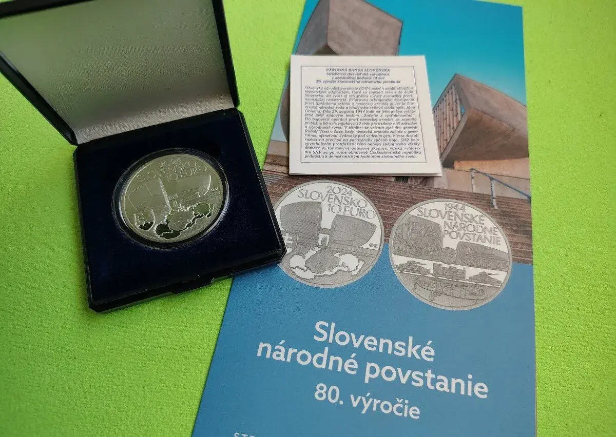 10 eur - Slovenské národné povstanie - PROOF