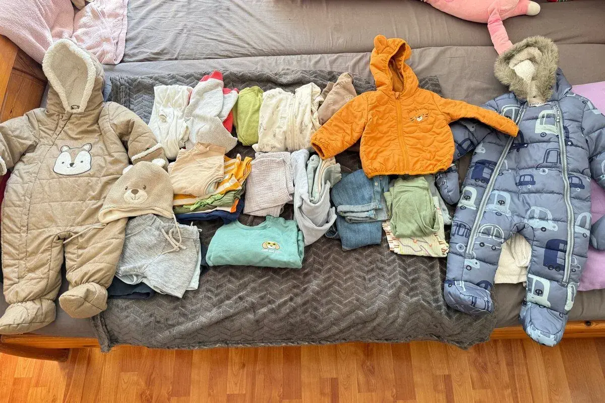 balenie oblečenia pre chlapca 9-12m