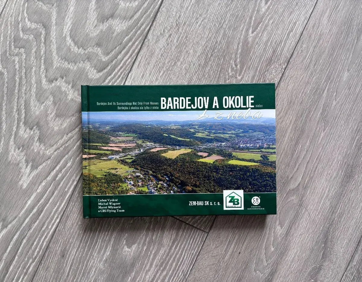 Úplne nová kniha: Bardejov a okolie z neba (letecké fotograf