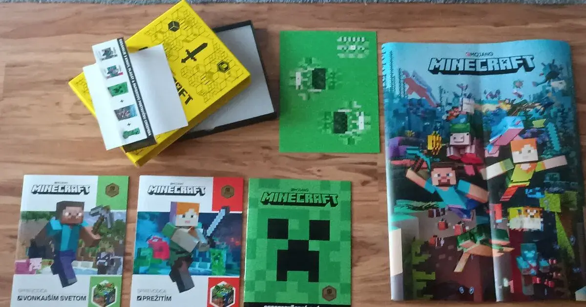 Minecraft – Dobrodružná kolekcia, 3 knihy + plagát