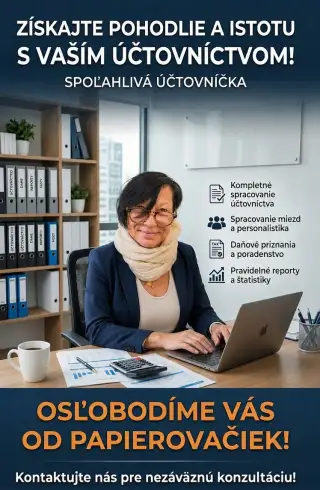 Profesionálne spracovanie učtovníctva a miezd v Bratislave