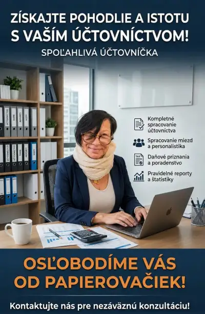 Profesionálne spracovanie učtovníctva a miezd v Bratislave