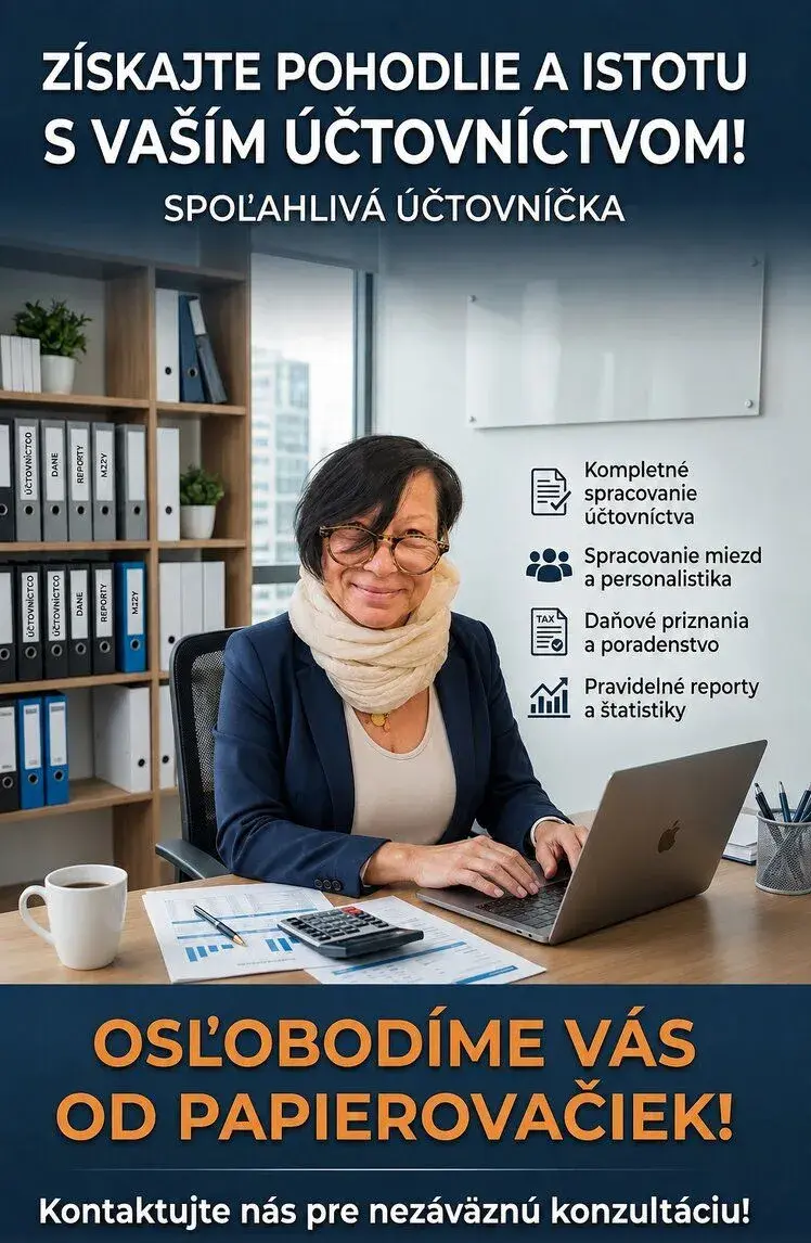 Profesionálne spracovanie učtovníctva a miezd v Bratislave