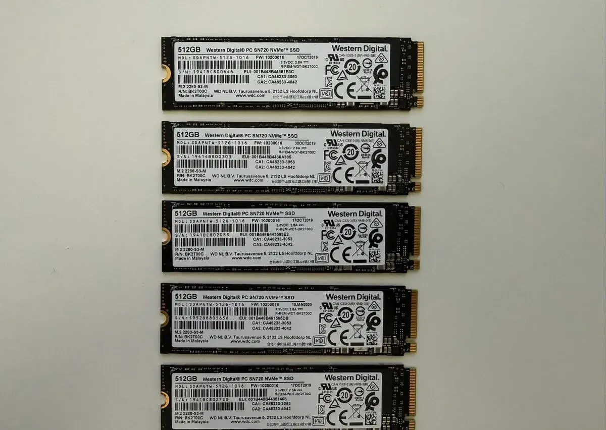 NVMe SSD Western Digital PC SN720 512GB