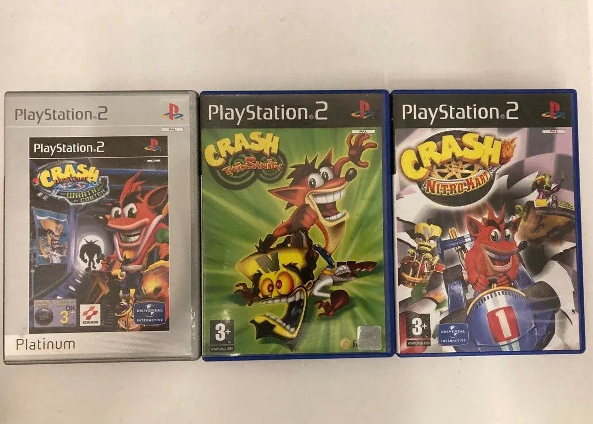 Hry Crash Bandicoot na konzolu playstation 2
