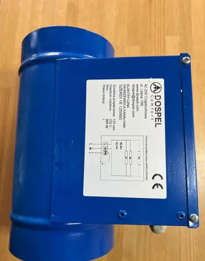 Elektrický potrubný ohrievač 125mm 900w