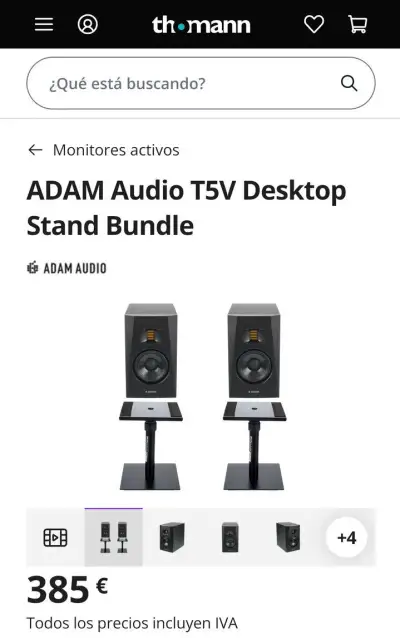 Adam T5V + table stands