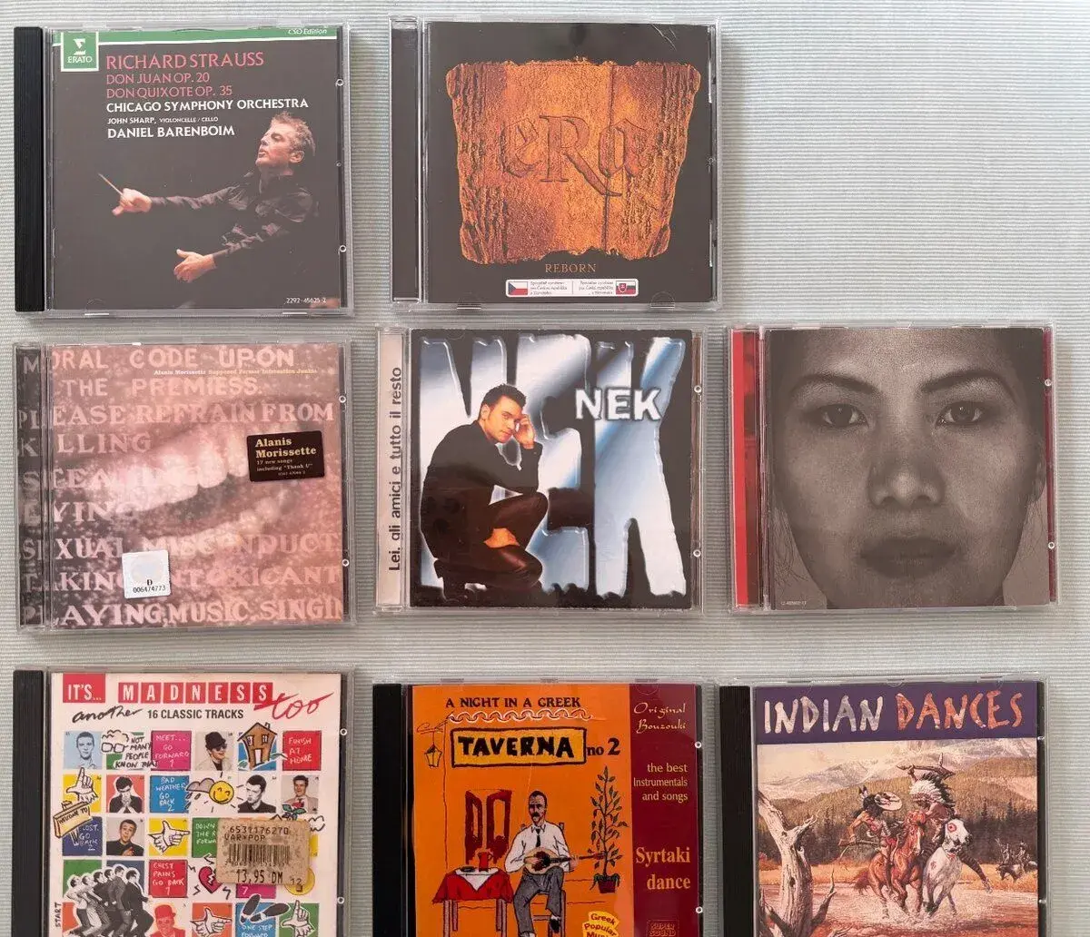 Cdčka Era,Nek,Indian Dances,Alanis M.,Bad religion.