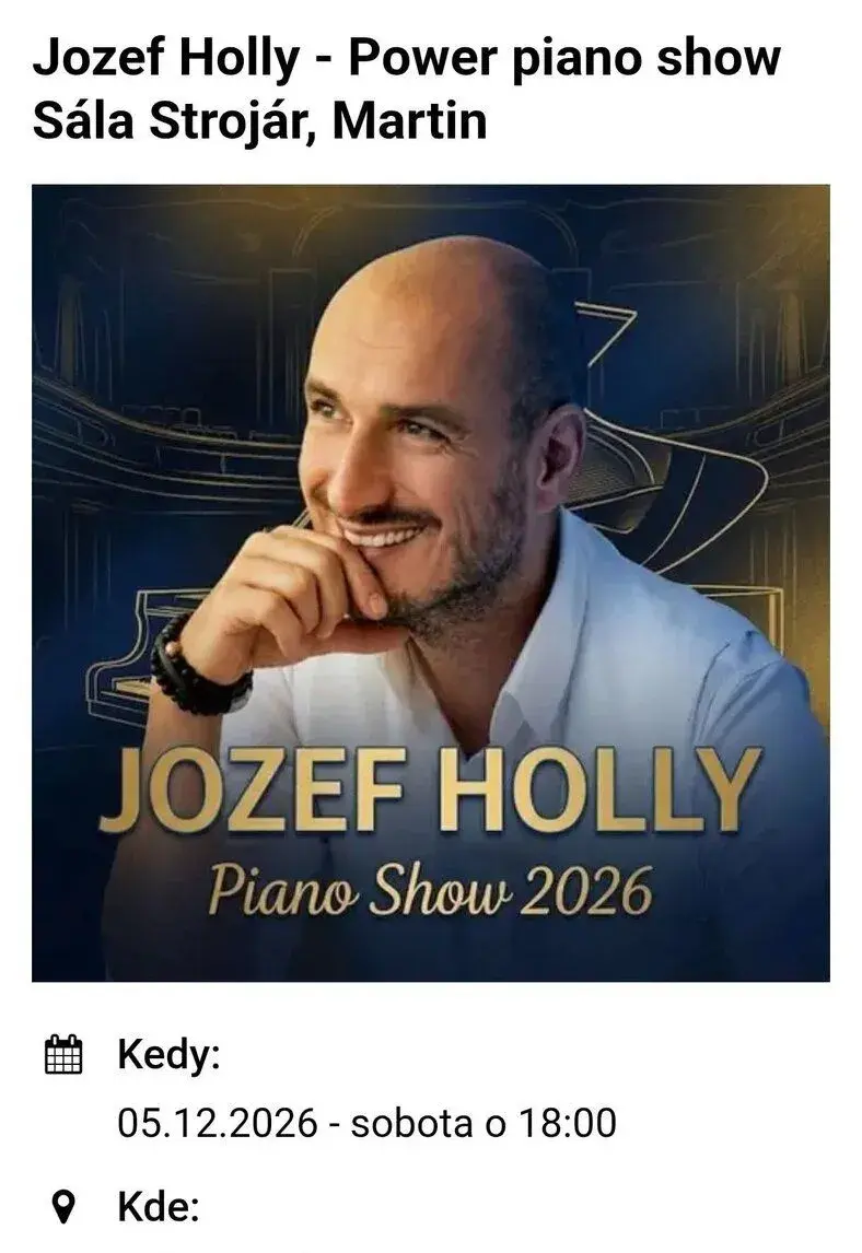 Piano show Jozef Hollý
