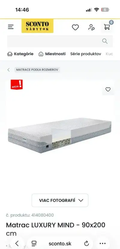 Memory matrac 90x200